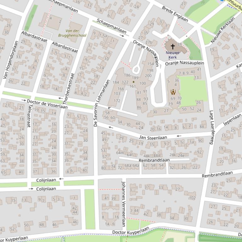 Kaart van  De Savornin Lohmanlaan.