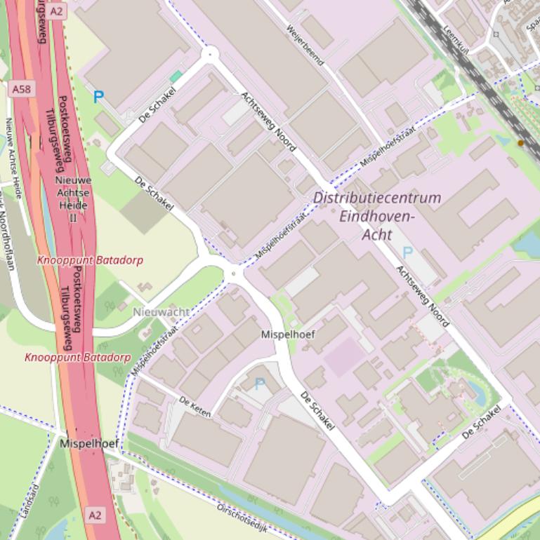 Kaart van  De Schakel.