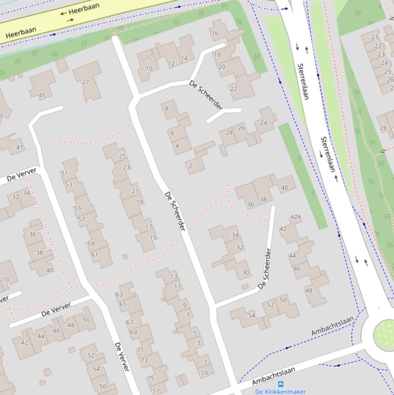 Kaart van  De Scheerder.