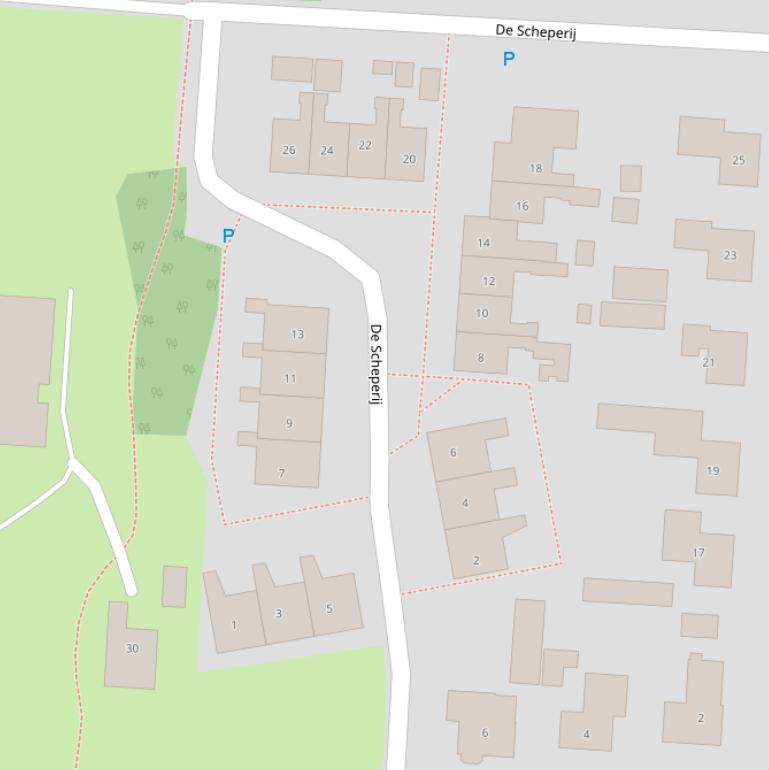 Kaart van  De Scheperij.