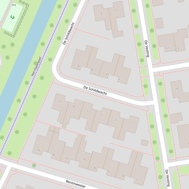Kaart van  De Schildwacht.