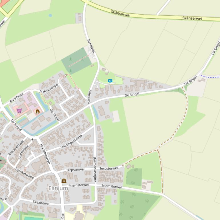 Kaart van  De Singel.