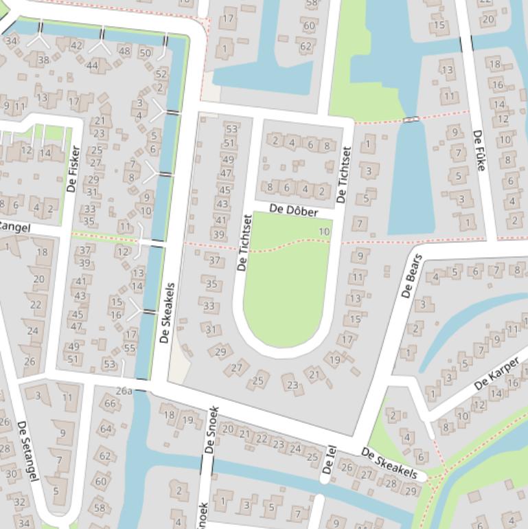 Kaart van  De Skeakels.