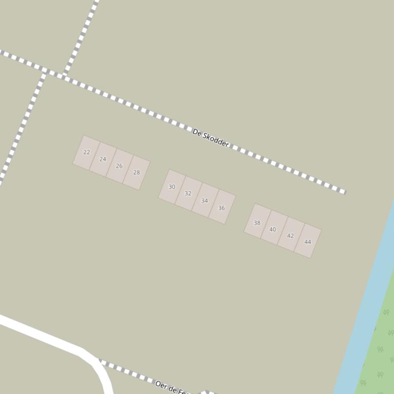 Kaart van  De Skodder.