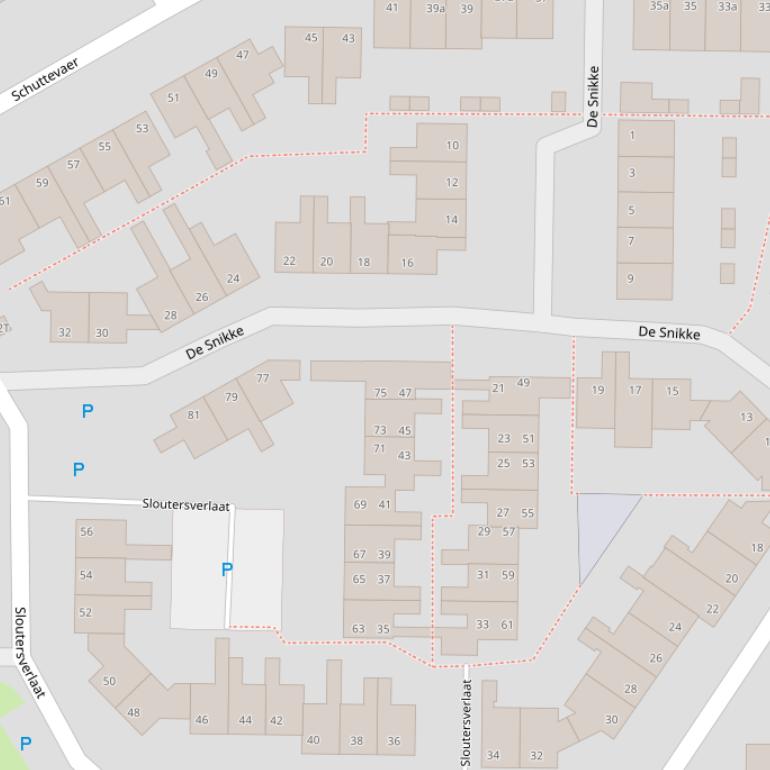 Kaart van  De Snikke.