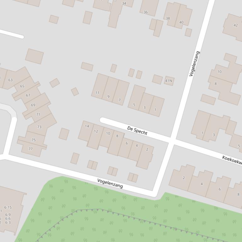 Kaart van  De Specht.
