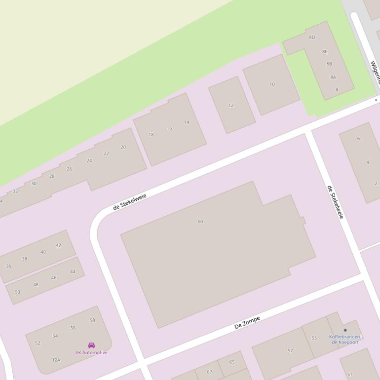 Kaart van  de Stekelweie.