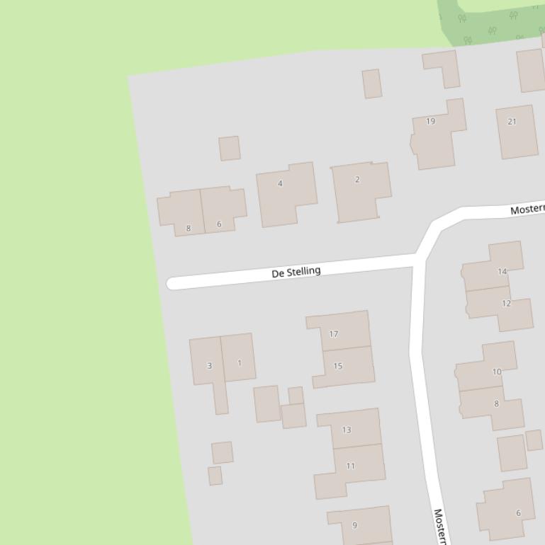 Kaart van  De Stelling.