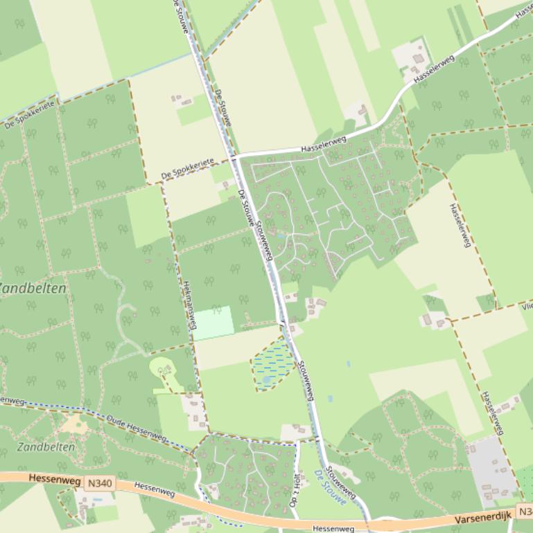 Kaart van  de Stouwe.