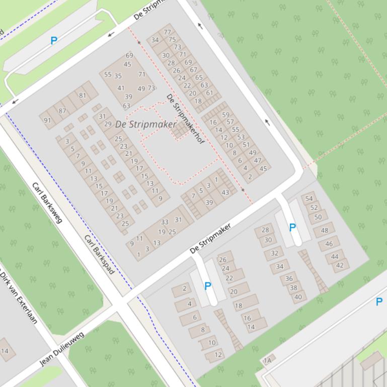 Kaart van  De Stripmaker.