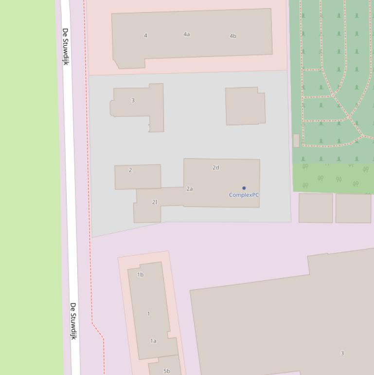 Kaart van  De Stuwdijk.