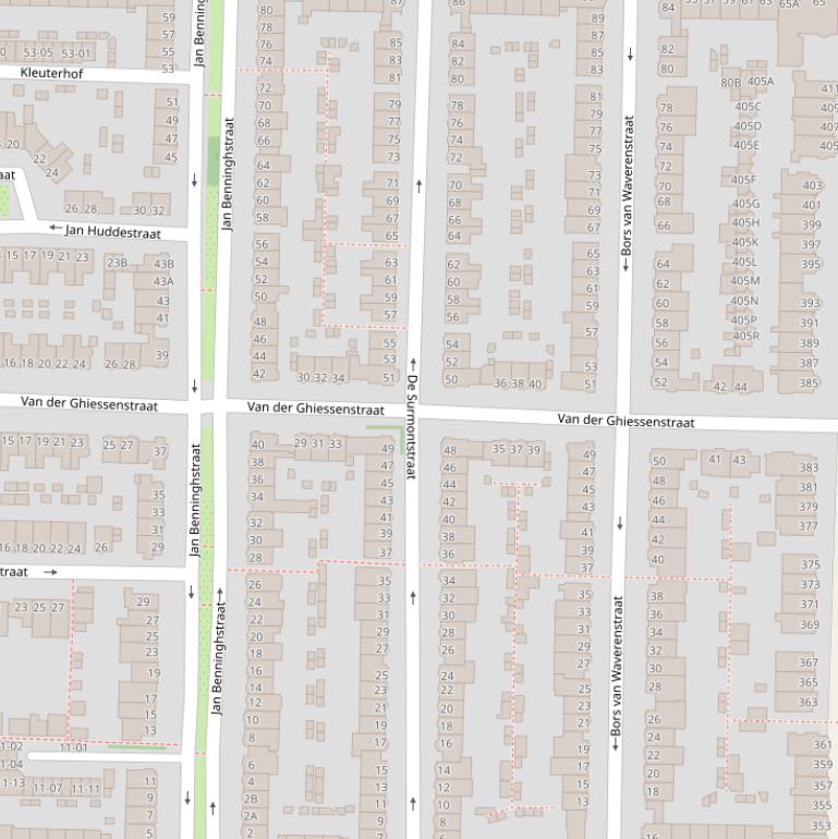 Kaart van  De Surmontstraat.