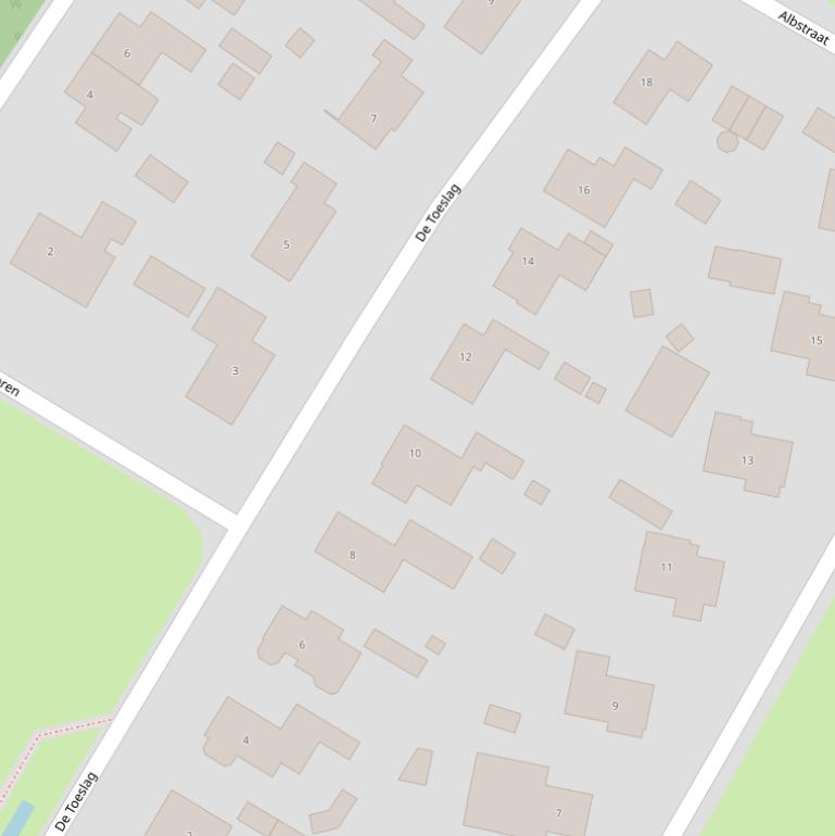 Kaart van  De Toeslag.