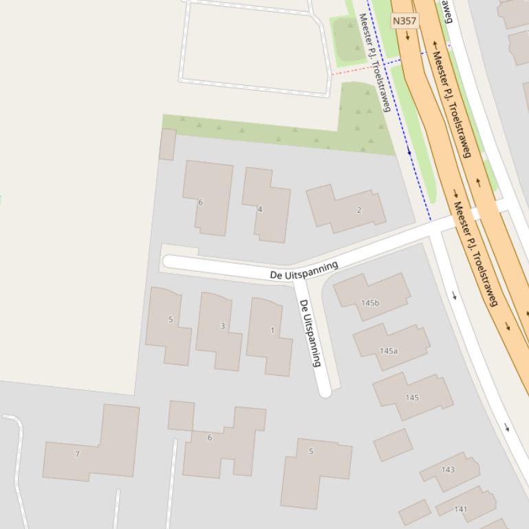 Kaart van  De Uitspanning.