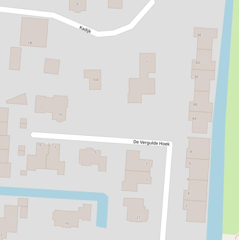 Kaart van  De Vergulde Hoek.