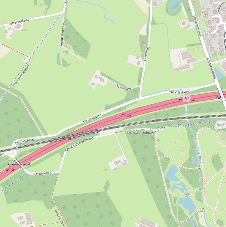 Kaart van  de Visscherij.