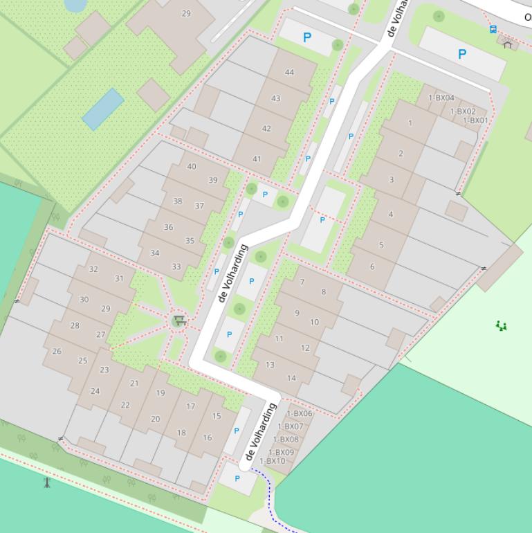 Kaart van  de Volharding.