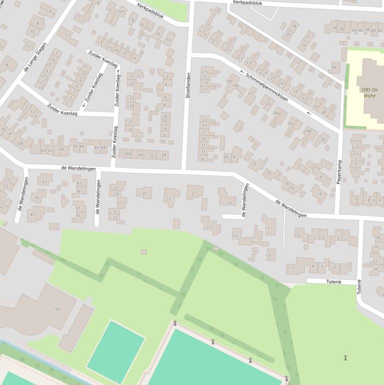 Kaart van  de Wandelingen.