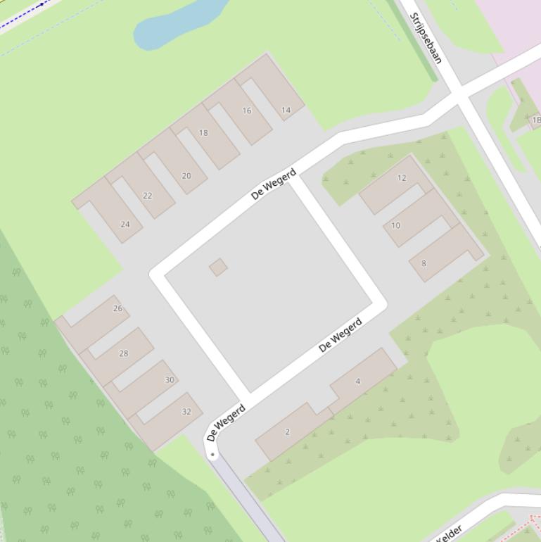 Kaart van  De Wegerd.