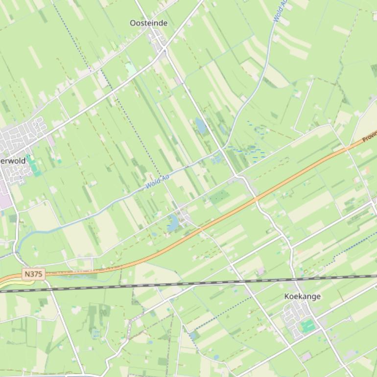 Kaart van  De Weidenweg.