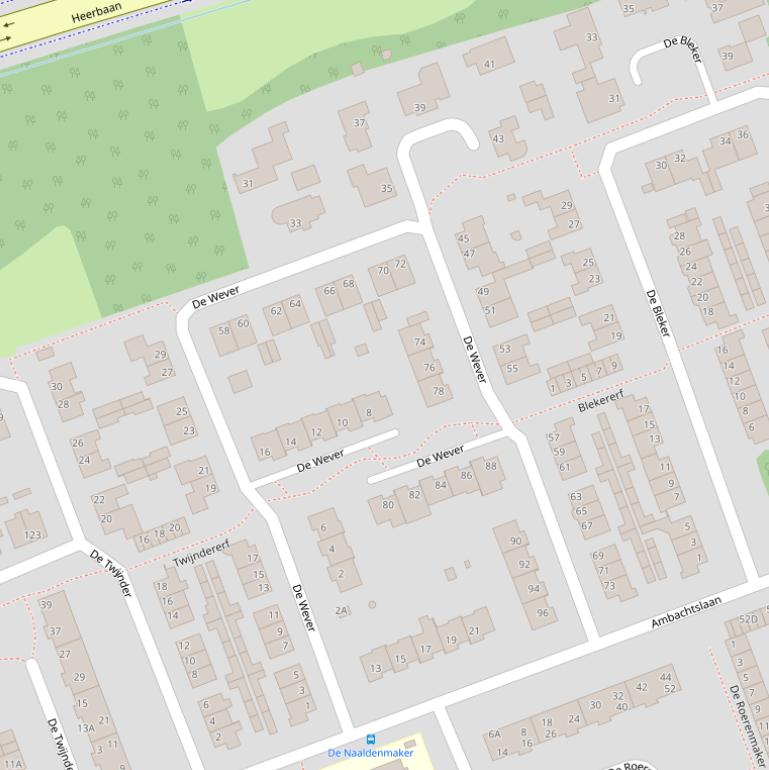 Kaart van  De Wever.