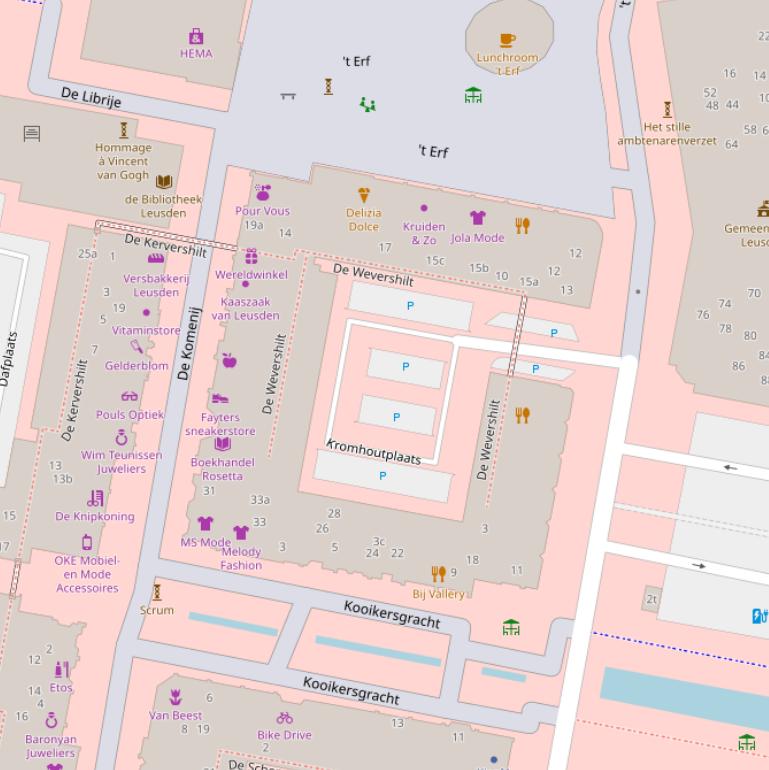 Kaart van  De Wevershilt.