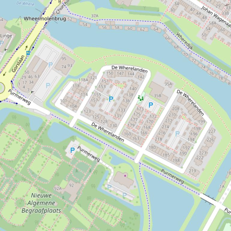 Kaart van  De Wherelanden.