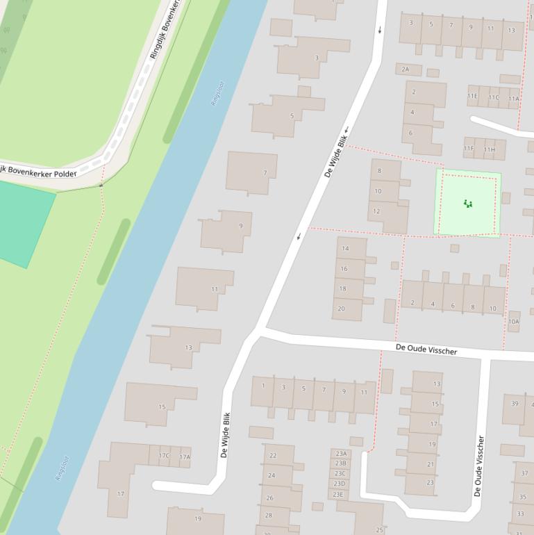 Kaart van  De Wijde Blik.