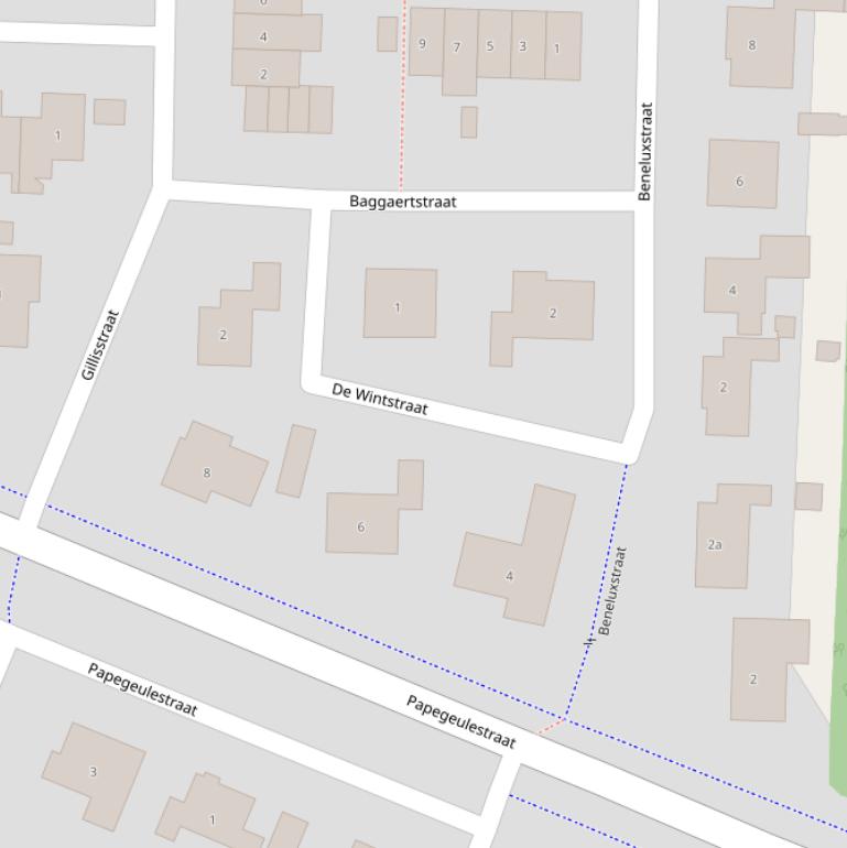 Kaart van  De Wintstraat.