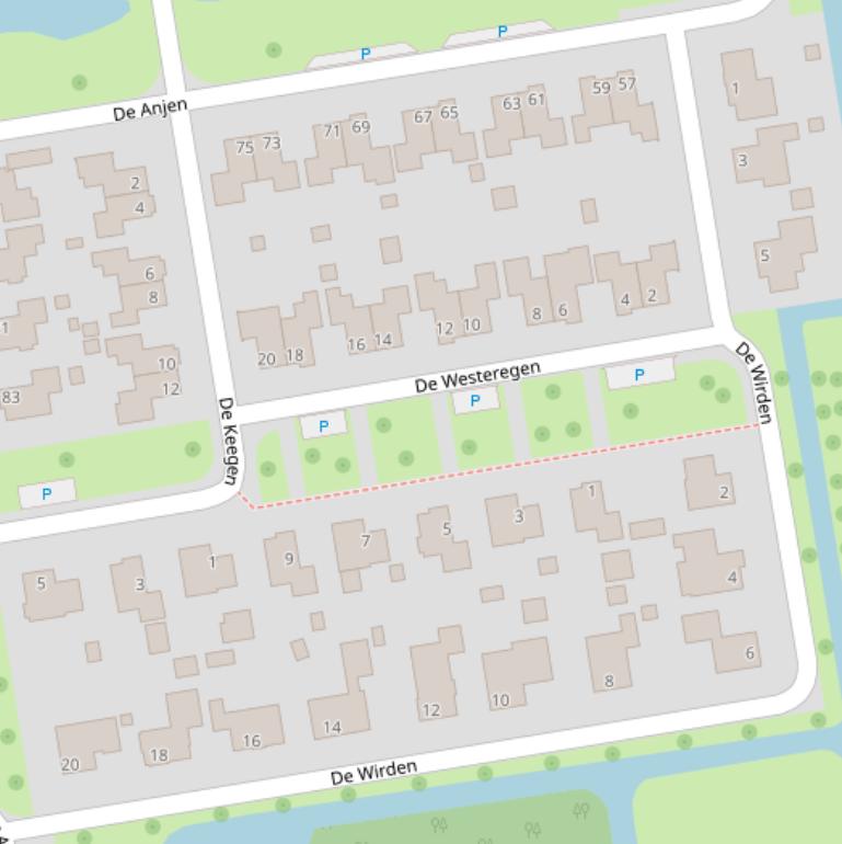 Kaart van  de Wirden.