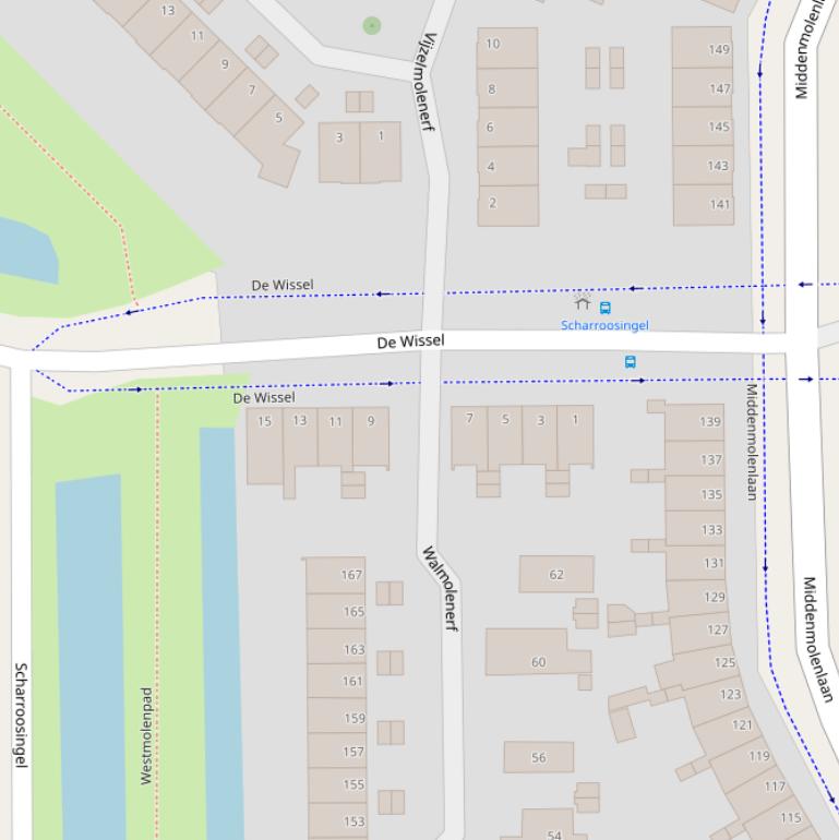 Kaart van  De Wissel.