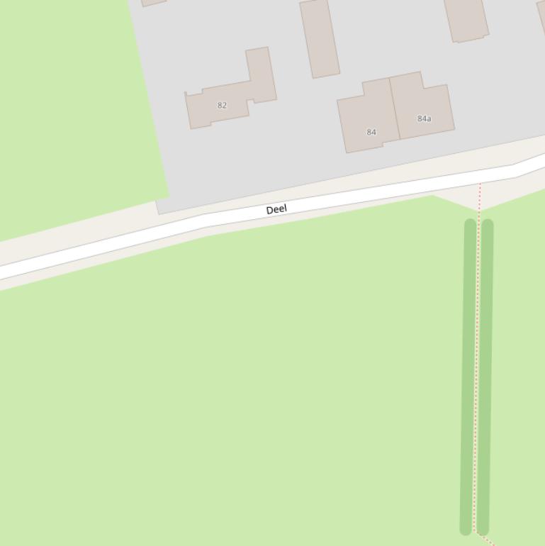 Kaart van de Deelhof.