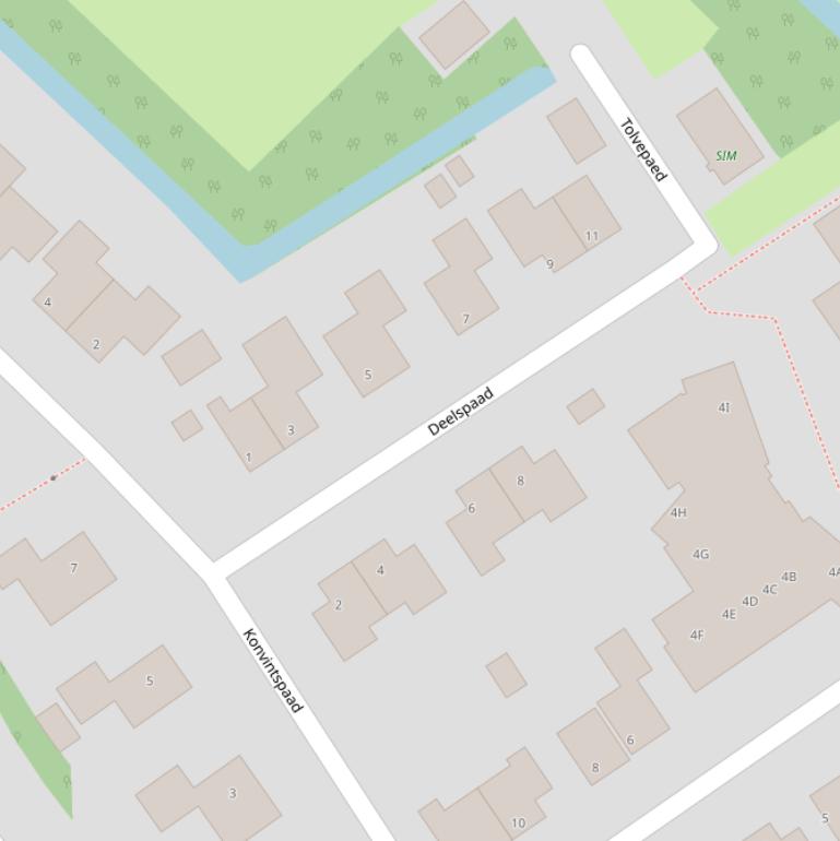 Kaart van  Deelspaad.