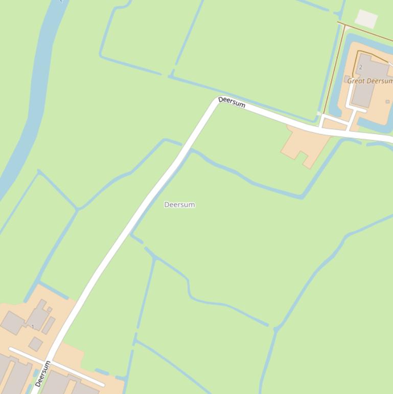 Kaart van  Deersum.
