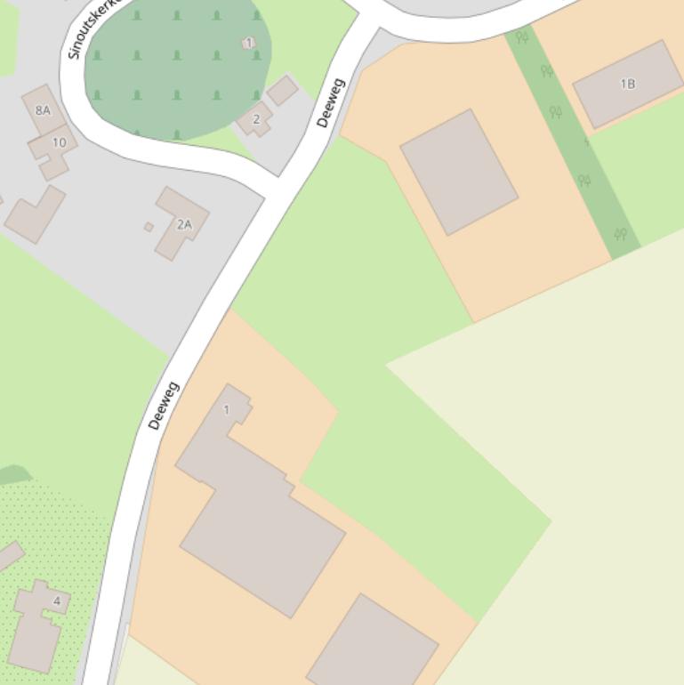 Kaart van de Deeweg.