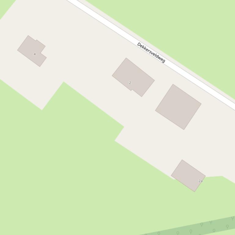 Kaart van de Dekkersveldweg.