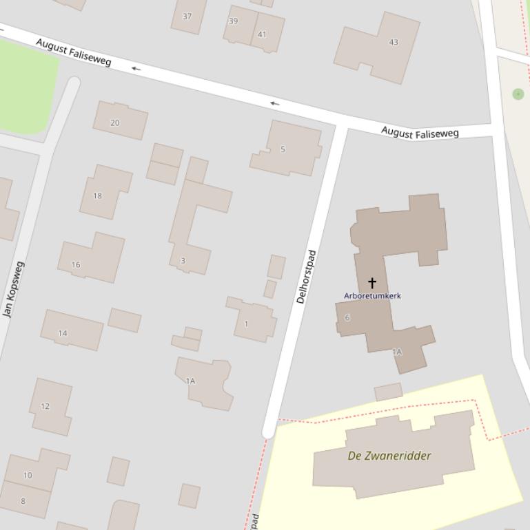 Kaart van het Delhorstpad.