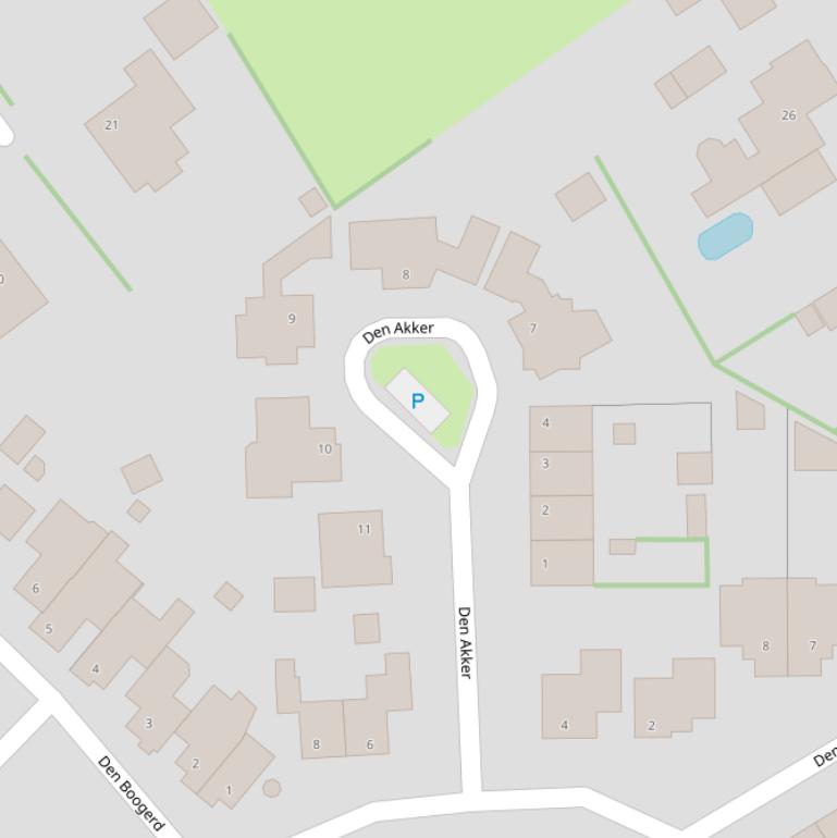 Kaart van  Den Akker.