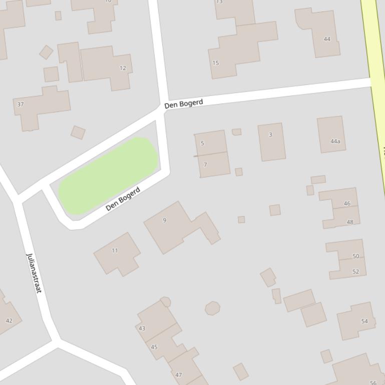 Kaart van  Den Bogerd.