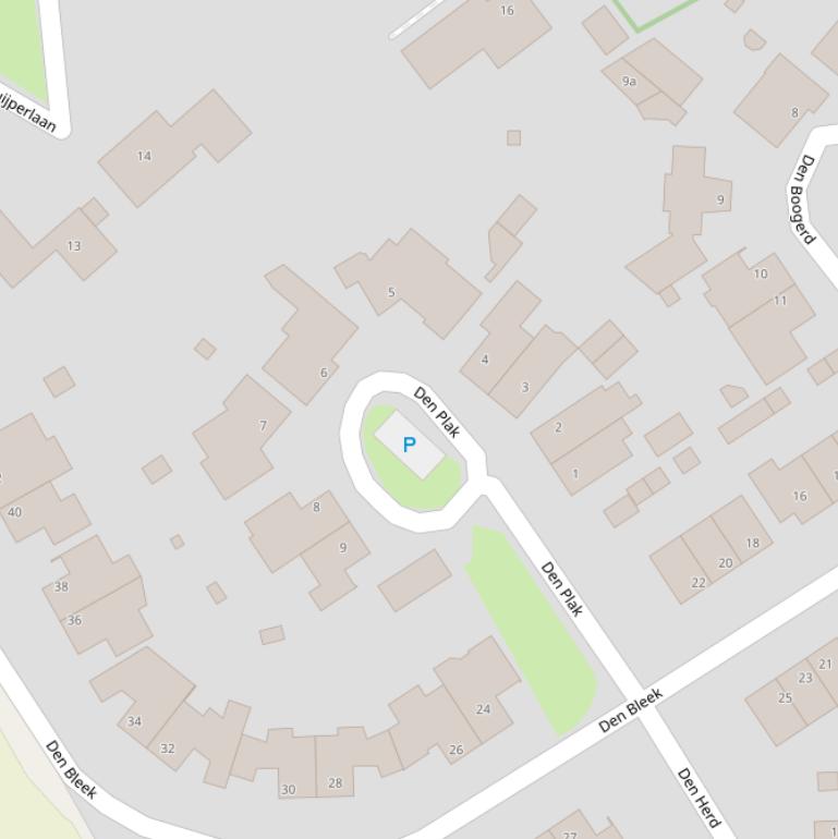 Kaart van  Den Plak.
