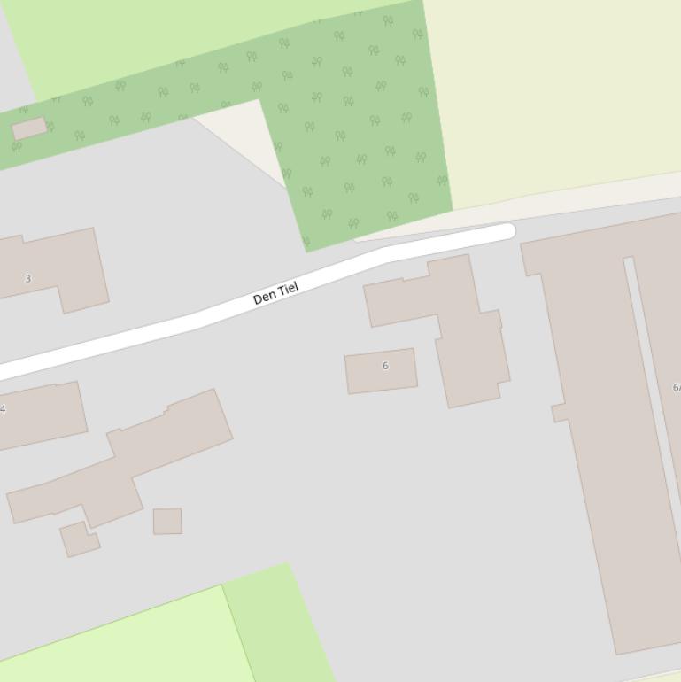 Kaart van  Den Tiel.