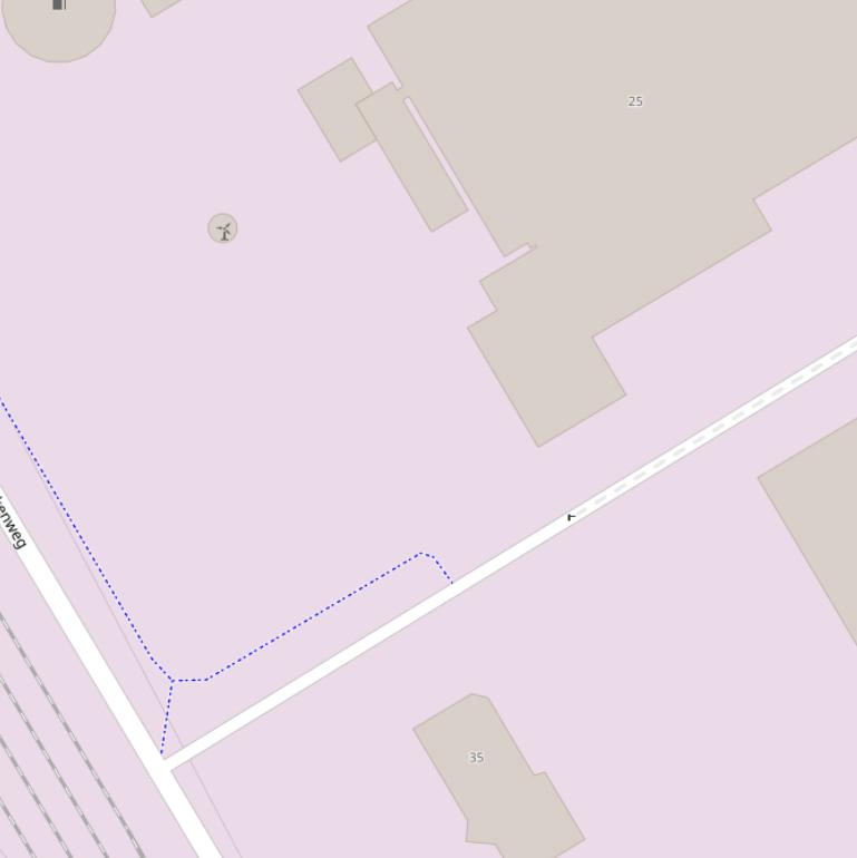 Kaart van de Denemarkenweg.