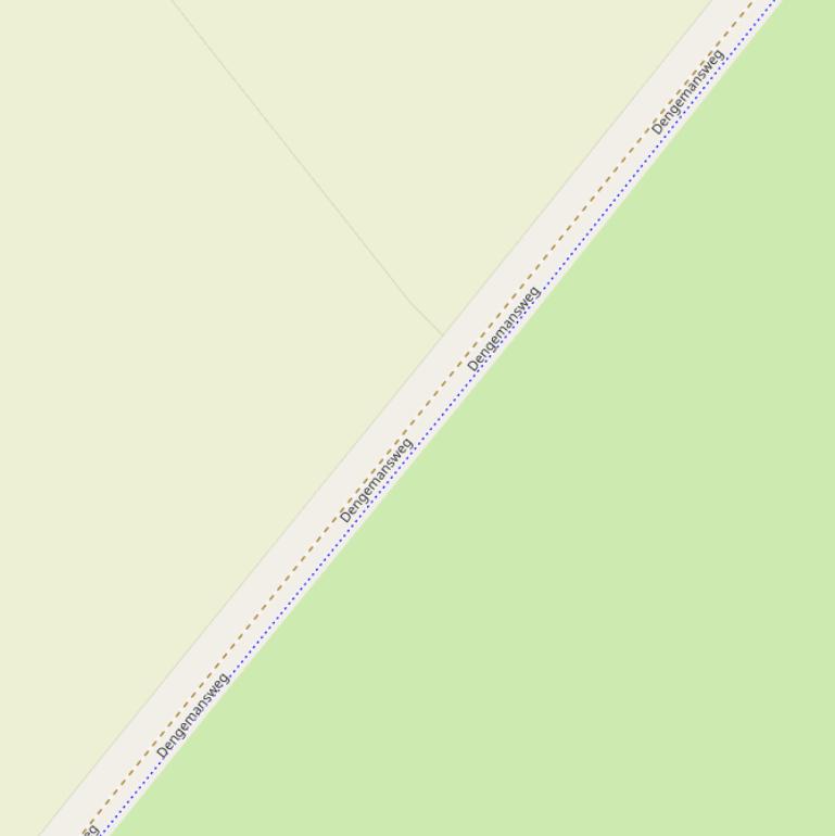 Kaart van de Dengemansweg.