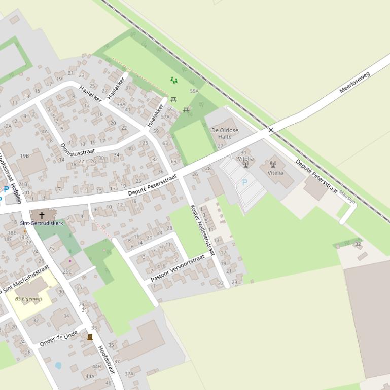 Kaart van de Deputé Petersstraat.