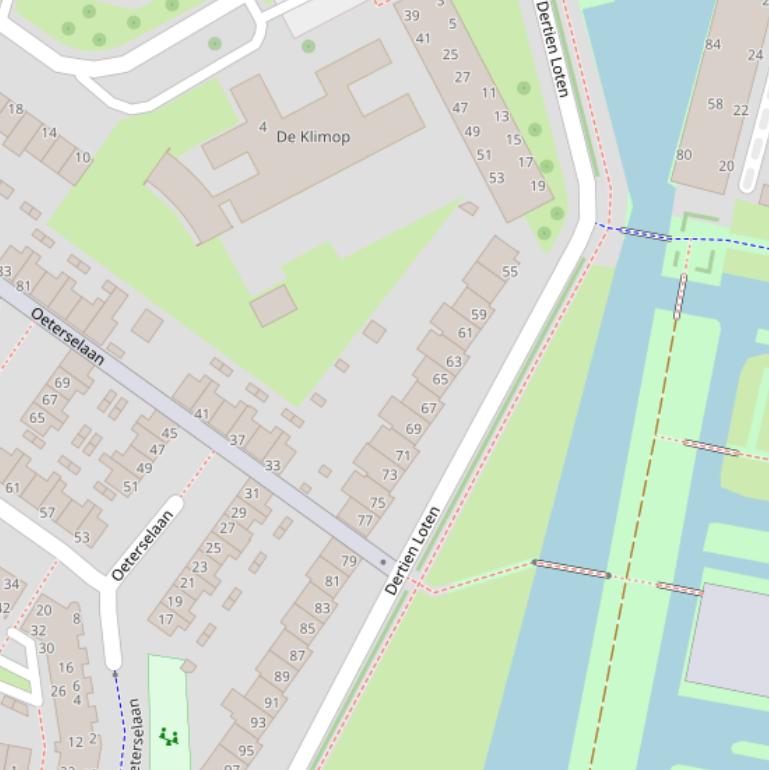 Kaart van  Dertien Loten.