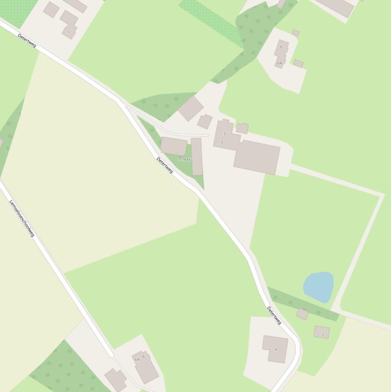 Kaart van de Detertweg.