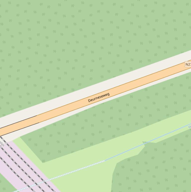 Kaart van de Deurneseweg.