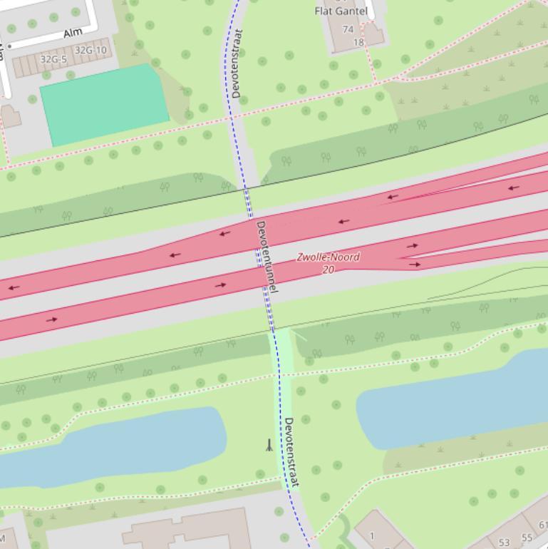 Kaart van de Devotenstraat.