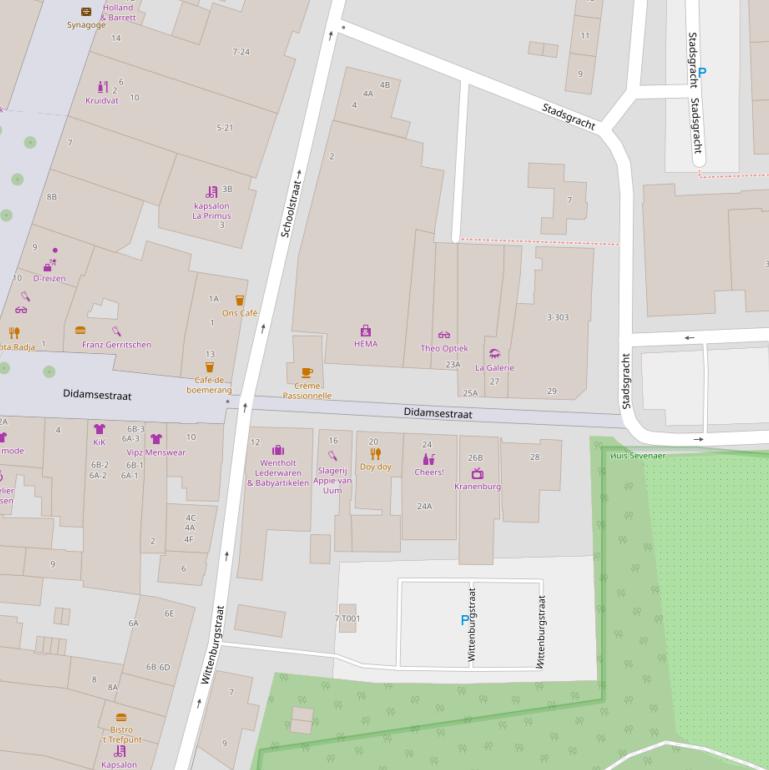 Kaart van de Didamsestraat.