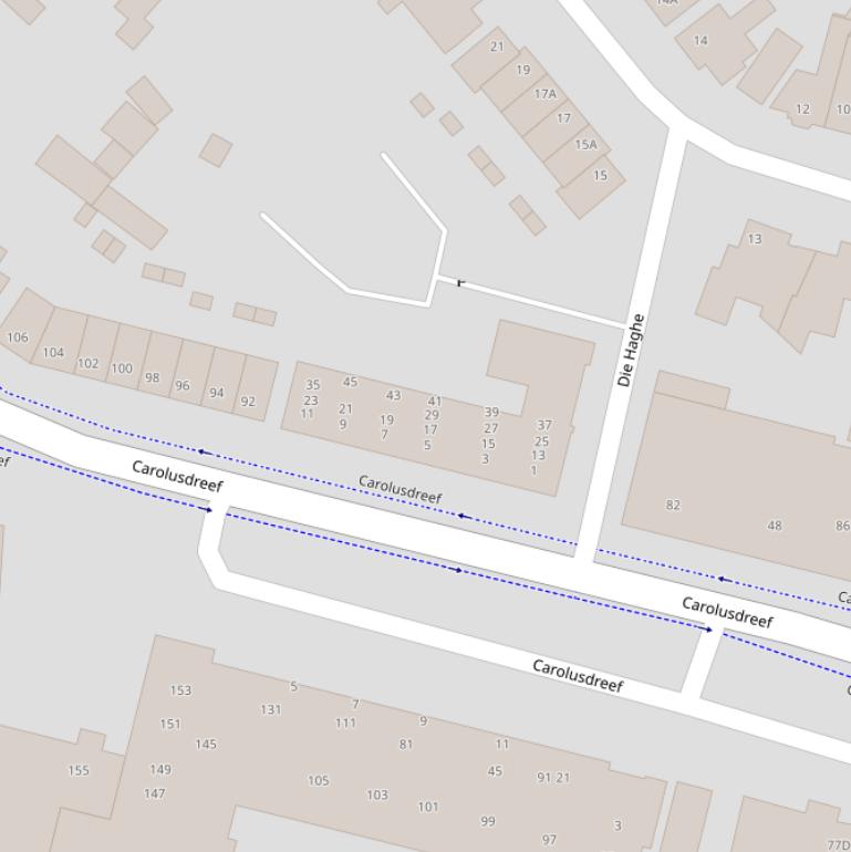 Kaart van  Die Haghe.